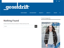 Tablet Screenshot of geestdriftmagazine.nl